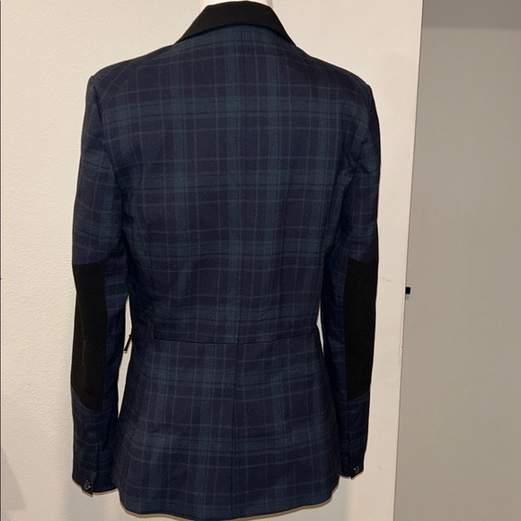 $255 1.STATE Women's Blue Wild One Panel Plaid One-Button Jacket Blazer Size 6 - Picture 9 of 15